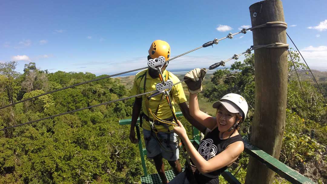 Zip Line Through The Jungle Canopy